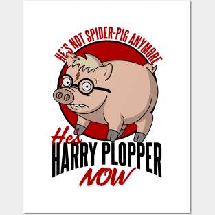 He's not Spider-Pig anymore he's Harry Plopper Now Posters and Art